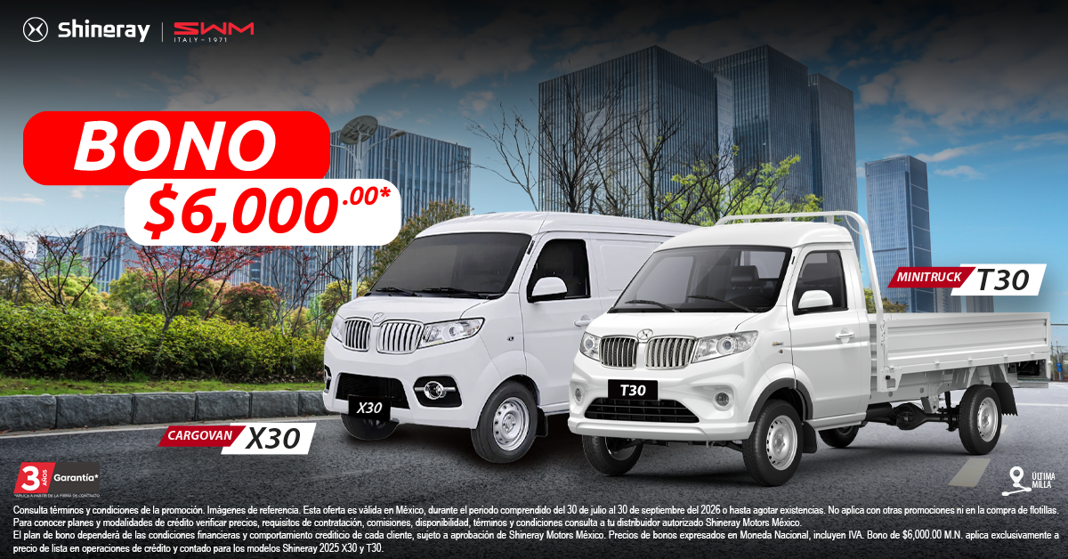 Promoción Shineray X30 y T30